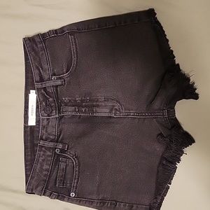 Black Jean shorts